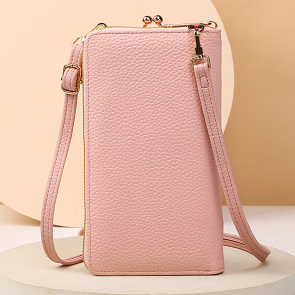 Flower Embroidery Phone Bag With Lock Buckle Outdoor Long Wallet Fashion Shoulder And Crossbody Bags - Image 3