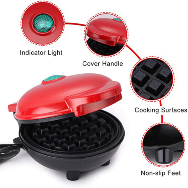 Electric Waffle Maker Machine EU Plug Mini Eggette Breakfast Pot Pan Bubble Egg Cake Oven Waffle Molds - Image 8