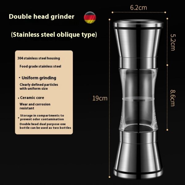 304 Double-headed Stainless Steel Pepper Grinder - Image 6