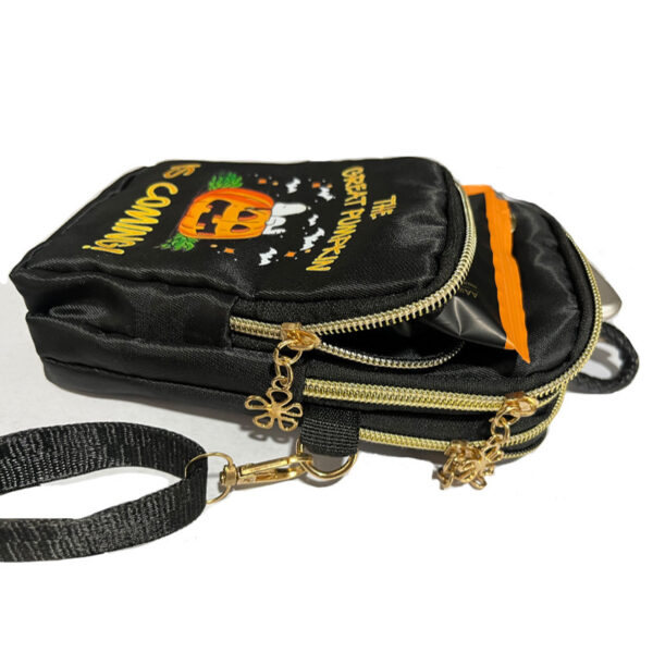 Halloween Pumpkin Pattern Phone Bag Coin Wallet Cute Mini Crossbody Shoulder Bags For Kids Women - Image 2