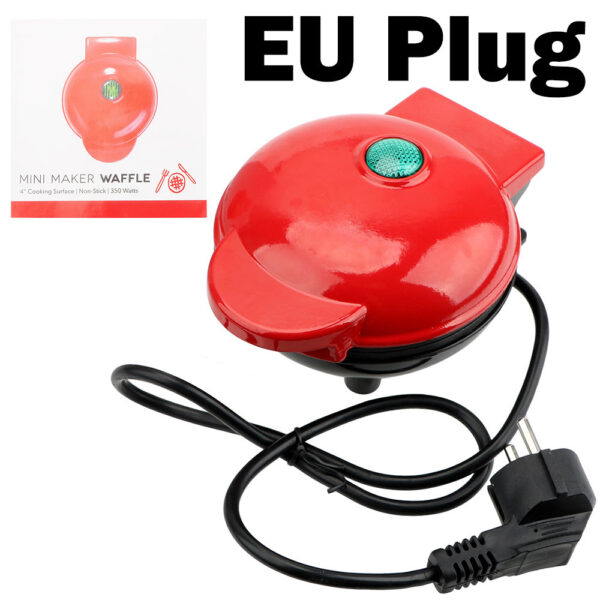 Electric Waffle Maker Machine EU Plug Mini Eggette Breakfast Pot Pan Bubble Egg Cake Oven Waffle Molds - Image 2