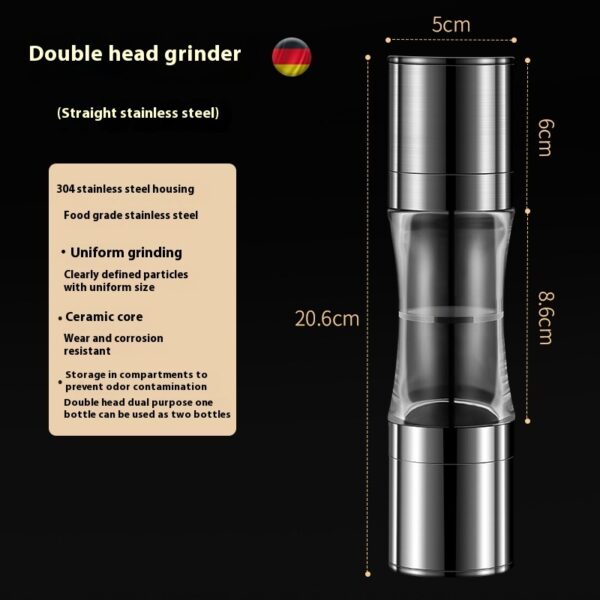 304 Double-headed Stainless Steel Pepper Grinder - Image 7