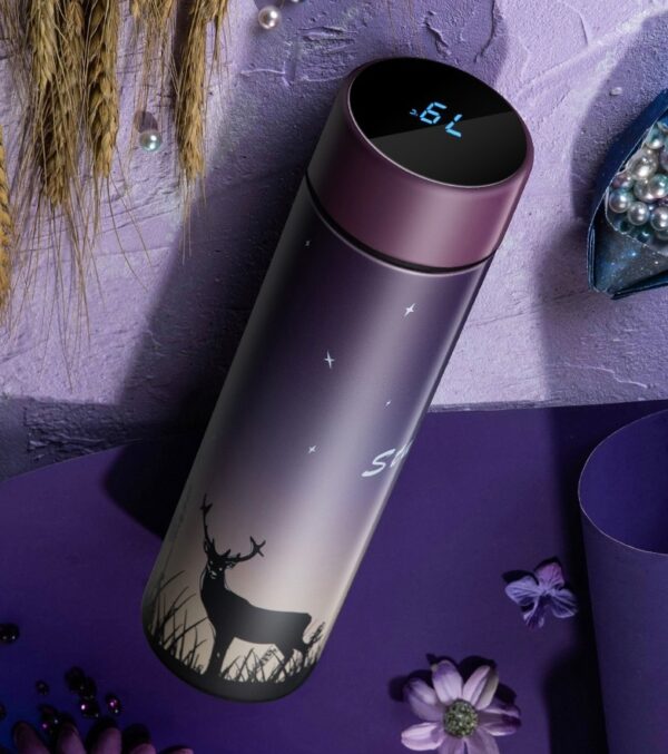 Stainless steel vacuum flask LED touch display temperature - Image 7