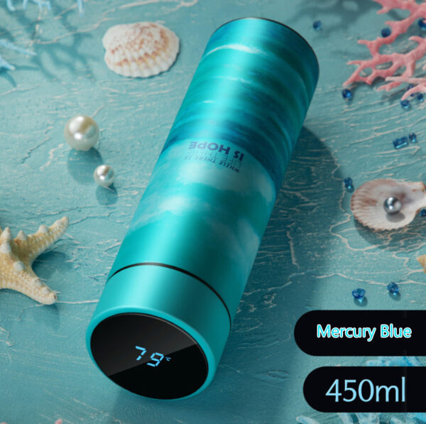 Stainless steel vacuum flask LED touch display temperature - Image 5