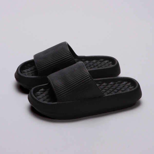 Summer EVA Slippers Solid Color Rhombus Stripe Anti-slip Slippers New Women's Home Shoes - Image 8