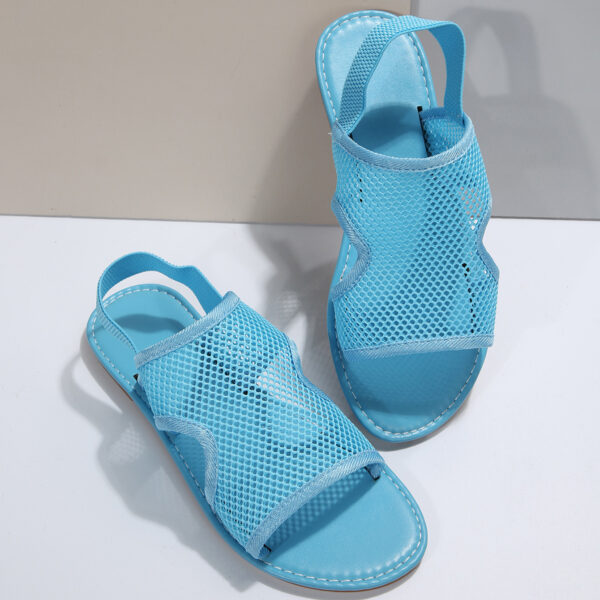 New Mesh Sandals Summer Casual Breathable Flat Shoes For Women Men Beach Shoes - Image 8