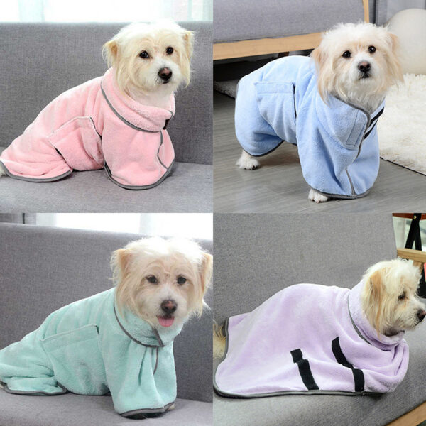 Quick-drying Pet Absorbent Towel Dog Bathrobe Pet Dog Bath Towel For Dogs Cats Microfiber Absorbent Pet Drying Towel Pet Supplies Pet Products - Image 5