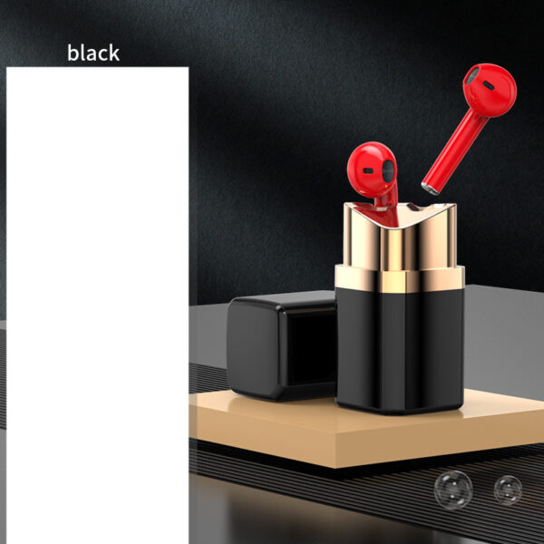 Fashion Individual Earphone Lipstick Bluetooth Earphone In-ear Noise Reduction - Image 2