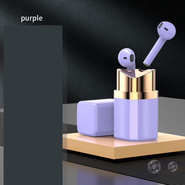 Fashion Individual Earphone Lipstick Bluetooth Earphone In-ear Noise Reduction - Image 4